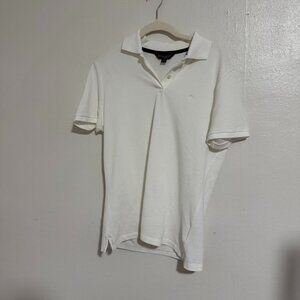 Brothers Brothers Womens White Polo Size Medium